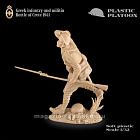 Солдатики из пластика Греческая пехота и ополчение. Крит, 1941 г. 1:32 Plastic Platoon (PP018) (PP018)
