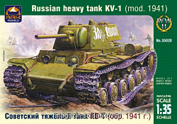 Сборная модель из пластика Советский тяжелый танк КВ-1 (обр. 1941 г.) (1/35) АРК моделс