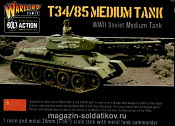 T34/85 Средний Танк BOX Warlord. Wargames (игровая миниатюра) - фото