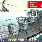Сборная модель из пластика Немецкая подводная лодка U-875 с летательным аппаратом, 1:400, Mirage Hobby