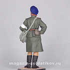 Миниатюра в росписи Девушка-санинструктор, сержант Красной армии. 1943-45 гг. СССР, 1:32, Сибирский партизан (СП091) (СП091)