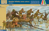 6876 ИТ Солдаты WWII Russian infantry (winter uniform)  (1/32) Italeri