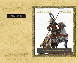 Сборная фигура из смолы Mounted knight 14c, 75 мм, Mercury Models
