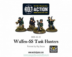 Сборные фигуры из металла (LSS-11) Waffen SS PAK 40 BLI Warlord (WGB-SS-22) (WGB-SS-22)