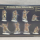 Солдатики из пластика US Infantry (winter dress) WWII, 1/32, Mars (32039) (32039)