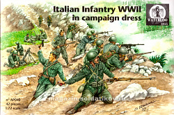 Солдатики из пластика АР 040 WWII Italian Infantry (Campaign Dress) (1:72) Waterloo