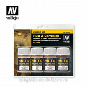 Набор сухих пигментов - Ржавчина, масло, 4 цвета, набор №1 Vallejo - фото