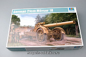 Сборная модель из пластика 02314 Пушка немецкая 21 см тяжелая гаубица 18, 1:35, Трумпетер - фото