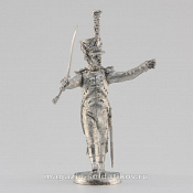 Сборная миниатюра из металла Офицер линейной пехоты, идущий, Франция, 28 мм, Аванпост - фото