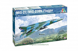 Сборная модель из пластика ИТ Самолет MИГ-23 (1/48) Italeri