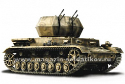 Масштабная модель в сборе и окраске Германия, зенитная установка Вихрь IV 1944, 1:32 Unimax