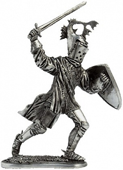 Миниатюра из металла 016. Фламандский рыцарь Роберт де Маминес. Около 1430 г. EK Castings