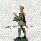 Красноармеец-связист, пехота Красной Армии, 1943-45 гг. СССР, 54 мм (QF0050) (QF0050)