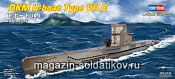 87009 Подлодка DKM U-boat Type VII C   (1/700) Hobbyboss