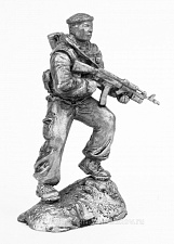 Миниатюра из олова 745 РТ Спецназовец, Чечня, 54 мм, Ратник - фото