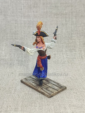 Миниатюра из олова Морская волчица, 54 мм Студия Большой полк - фото