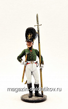 Миниатюра из олова Унтер-офицер гвардейской пехоты. Россия, 1802-06 гг., Студия Большой полк - фото
