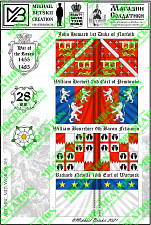 MBC_MID_WOR_28_005 Знамена, 28 мм, Война Роз (1455-1485), Йоркисты