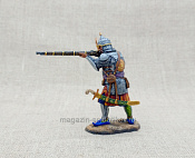 Миниатюра из олова Турецкий воин с пищалью, 54 мм Студия Большой полк - фото