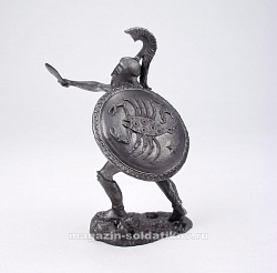 Миниатюра из олова 54031Б СП Греческий гоплит V в. н.э. Солдатики Публия