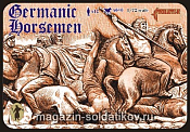 Солдатики из пластика Германские всадники (1/72) Strelets - фото