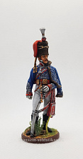 Миниатюра из олова Офицер 15-го легкого гусарского полка короля Великобритании, 1808-13 гг., 54 мм - фото
