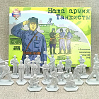 Солдатики из пластика Танкисты 40 мм (18 шт., св.серый) Воины и битвы (CN080-2) (CN080-2)