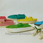 704-1120 Советский игровой набор «Морская флотилия» (набор 6 корабликов + 1 самолет) (704-1120 Н 6 + 1) (704-1120 Н 6 + 1)