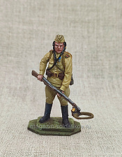 Сапер с металлоискателем, 54 мм, Студия Большой полк - фото