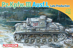 Сборная модель из пластика Д Pz.III Ausf.L LATE PRODUCTION (1/72) Dragon