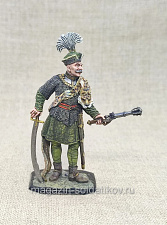 Миниатюра из олова Ротмистр гусарской хоругви, 54 мм, Студия Большой полк - фото