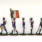 Солдатики из пластика Французская линейная пехота в бою, 1812 год (набор в росписи), Большой полк (Р014(54-010)) (Р014(54-010))