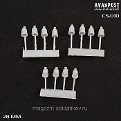 Головные уборы Северной войны, набор 02, 28 мм, Аванпост - фото