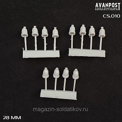 Головные уборы Северной войны, набор 02, 28 мм, Аванпост (CS010) (CS010)