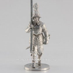 Сборная миниатюра из металла Пикинёр,идущий 28 мм, Аванпост
