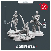 Сборные фигуры из смолы Assassination Team, 28 мм, Артель авторской миниатюры «W» - фото