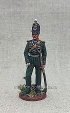 Миниатюра из олова Офицер Нижегородского драгунского полка, 54 мм, Студия Большой полк - фото