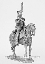 Миниатюра из олова К37 РТ Трубач уланского полка, 1812-14 гг, 54 мм, Ратник - фото
