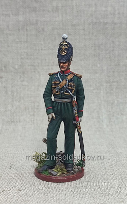 Миниатюра из олова Офицер Нижегородского драгунского полка, 54 мм, Студия Большой полк (ИЛ2390.12.02.54) (ИЛ2390.12.02.54)