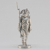 Сборная миниатюра из металла Сержант фузилёрной роты,идущий, Франция, 28 мм, Аванпост - фото