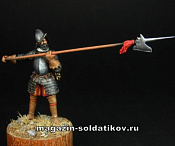 Сборная модель из металла Испанец с алебардой, 54 мм, Chronos miniatures - фото