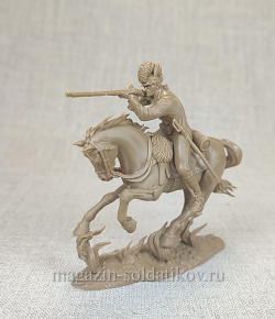 Солдатики из пластика Британский легкий драгун с ружьем №4 (1:32) Plastic Platoon (PP058) (PP058)