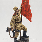 Миниатюра в росписи Гвардии-ефрейтор со знаменем, 54 мм