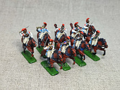 Солдатики из пластика в росписи Французские карабинеры 1805-15 - набор 9 шт., Звезда - фото