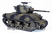 Масштабная модель в сборе и окраске Д Танк M4A1(76)W, 2nd Armored Div., France 1944 (1/72) Dragon - фото