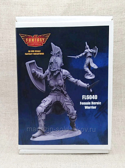 Сборная миниатюра из смолы Female Heroic Warrior, First Legion (FL6040) (FL6040)