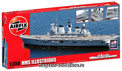 Сборная модель из пластика А Корабль ILLUSTRIOUS (1/350) Airfix (14201) (14201)