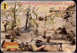 Солдатики из пластика 8th Army Heavy Weapons Squad (1/72) Strelets (М132) (М132)