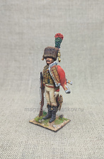 Миниатюра из олова Офицер конных егерей императорской гвардии, Франция, 54 мм, Студия Большой полк - фото