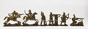 Орбулак, 1643 год. Казахи, часть 1 (6 шт, темная бронза), 52 мм, Солдатики ЛАД